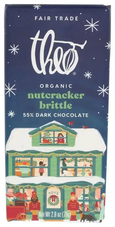 Theo Chocolate Bar Dk Choc Nutcracker Br