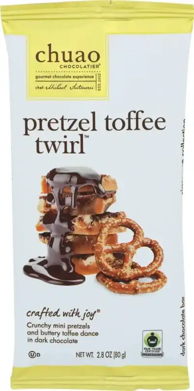 Chuao Chocolatier Choc Bar Prtzl Toff Twrl