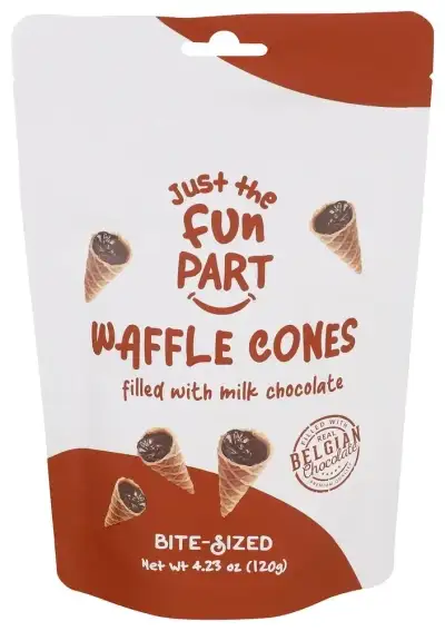 Just The Fun Part Waffle Cone Mini Mlk Choc