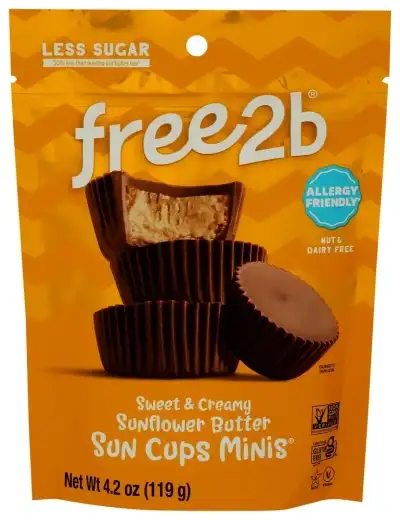 Free2B Foods Choc Snflwrbutter Cup Mini