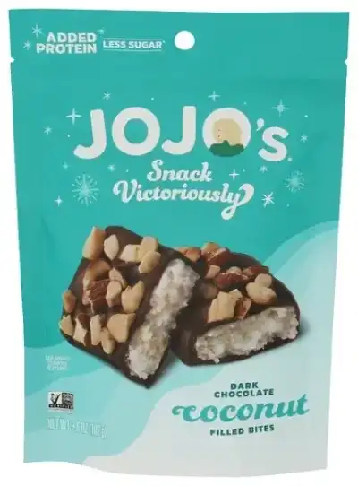Jojos Chocolate Bites Choc Drk Coconut