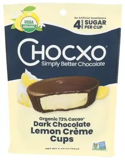 Chocxo Choc Cup Dk Lemon Crm