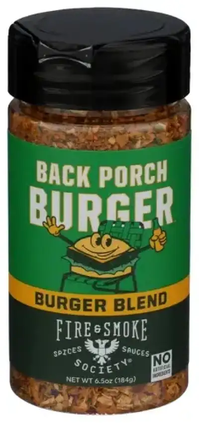 Fire And Smoke Rub Back Porch Burger