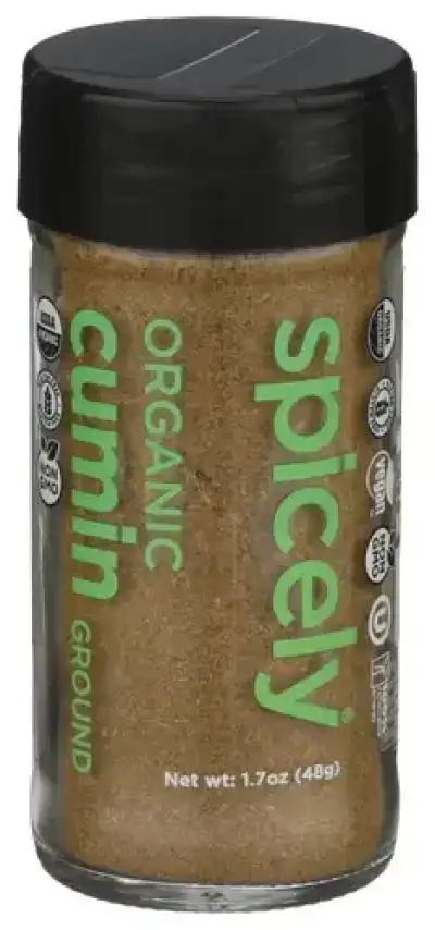Spicely Organics Spice Cumin Ground Jar