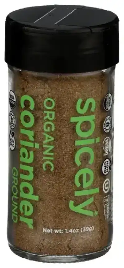 Spicely Organics Spice Coriander Greend Jar