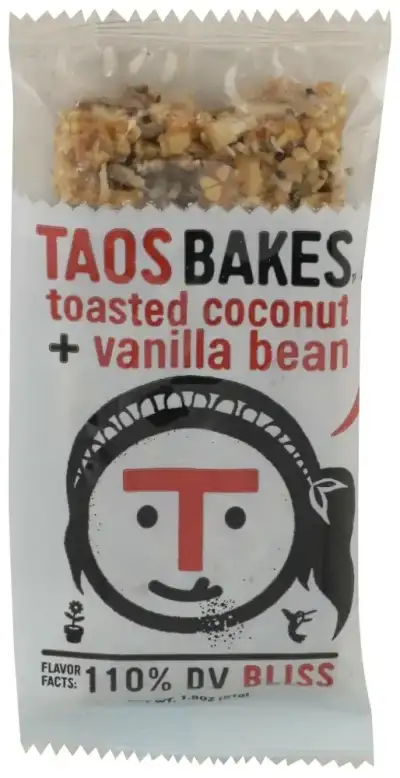 Taos Bakes Bar Tstd Ccnt Vanla Bean