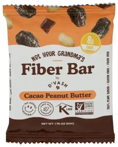 Dvash Organics Bar Fiber Cacao Pnt Bttr