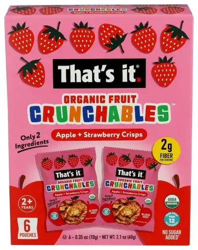 Thats It Bar Crnch Aple Strawberry 6Ct