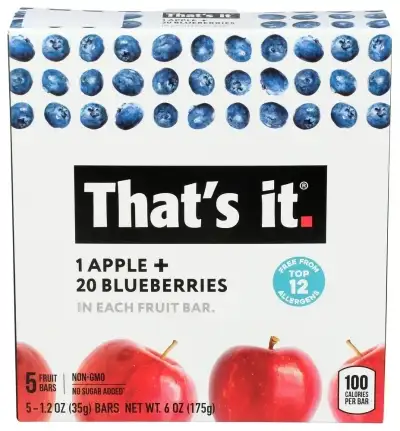 Thats It Bar Apple Blueberry 5Ct