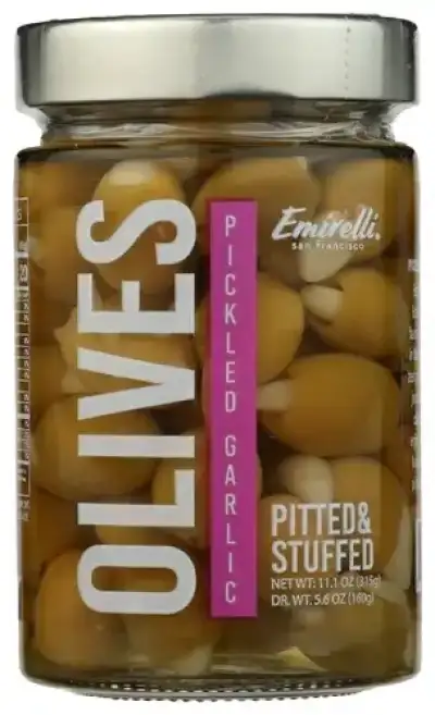 Emirelli Olives Green Pck Garlic Stfd
