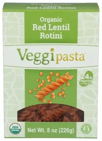 Veggipasta Pasta Rotini Red Lentil