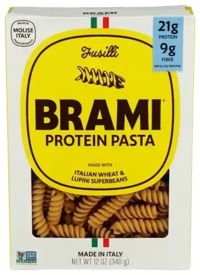 Brami Lupini Snack Pasta Fusilli Protein