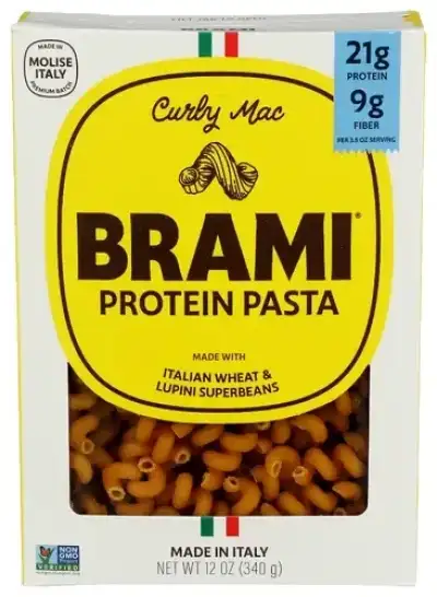 Brami Lupini Snack Pasta Macaroni Protein