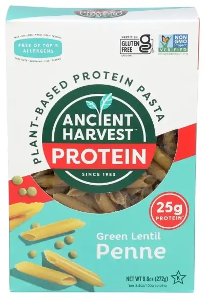 Ancient Harvest Pasta Penne Green Lentil