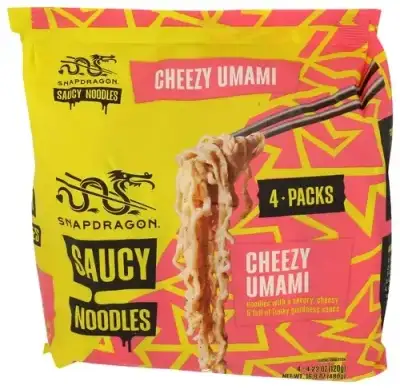 Snapdragon Noodles Saucy Cheezy Ummi 4Pk