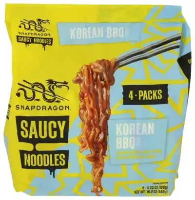 Snapdragon Noodles Saucy Bbq Kran 4Pk