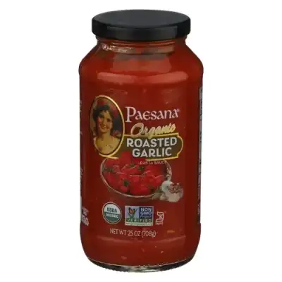 Paesana Sauce Rstd Grlc Organic