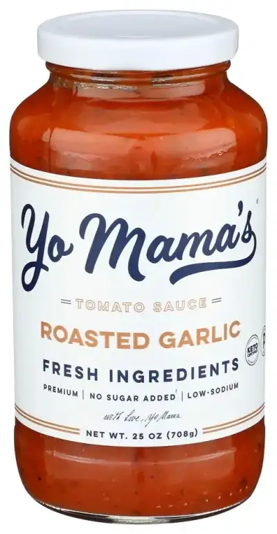 Yo Mamas Foods Sauce Tomato Rstd Garlic
