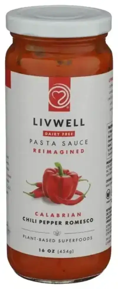 Livwell Foods Sauce Pasta Reimagined Calabrian Chili Pepper