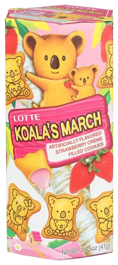 Lotte Cookies Koala Strawberryry Sm