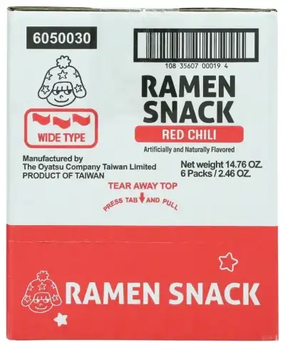 Baby Star Ramen Snack Wd Red Chili