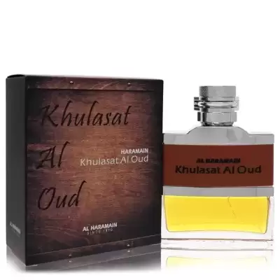Al Haramain Khulasat Al Oud by Al Haramain Eau De Parfum Spray (Unisex) 3.4 oz