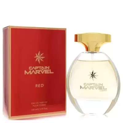 Captain Marvel Red by Marvel Eau De Parfum Spray 3.4 oz