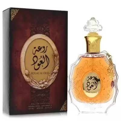 Lattafa Rouat Al Oud by Lattafa Eau De Parfum Spray (Unisex) 3.4 oz