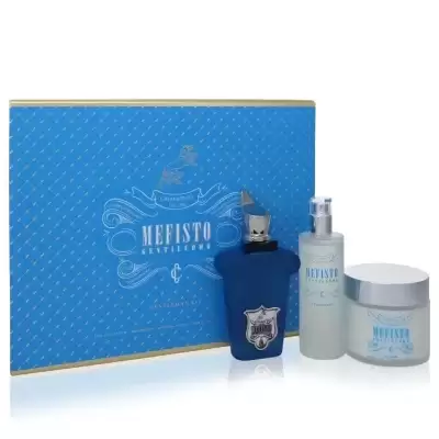 Mefisto Gentiluomo by Xerjoff Gift Set -- 3.4 oz Eau De Parfum Spray + 3.4 oz Deodorant Spray + 6.7 