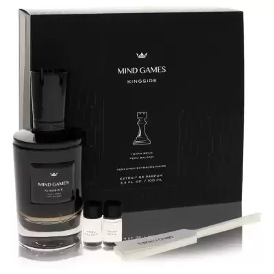 Mind Games Kingside by Mind Games Gift Set -- 3.4 oz Extrait De Parfum Spray + Two 0.10 Mini EDP Tra