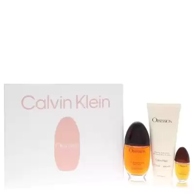 Obsession by Calvin Klein Gift Set -- 3.4 oz Eau De Parfum Spray + 6.7 oz Body Lotion + .5 oz Mini E