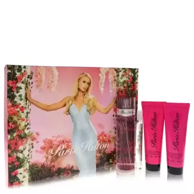 Paris Hilton by Paris Hilton Gift Set -- 3.4 oz Eau De Parfum Spray + 3 oz Body Lotion + 3 oz Shower