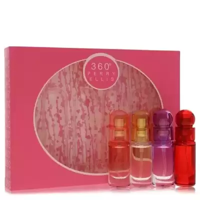 perry ellis 360 by Perry Ellis Gift Set -- Four piece Travel Gift Set Includes .25 oz Mini Eau De Pa