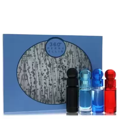 perry ellis 360 by Perry Ellis Gift Set -- Four piece Travel Gift Set Includes .25 oz Mini EDT Spray