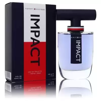 Tommy Hilfiger Impact by Tommy Hilfiger Gift Set -- 3.4 oz Eau De Toilette Spray + .14 oz Travel EDT