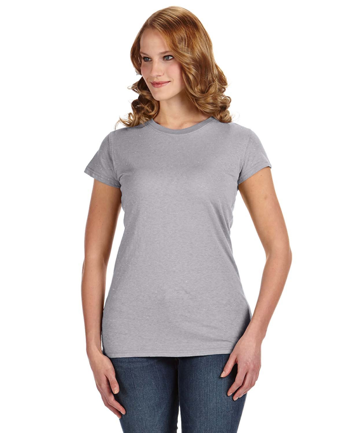 J America Style JA8138 Ladies' Glitter T-Shirt