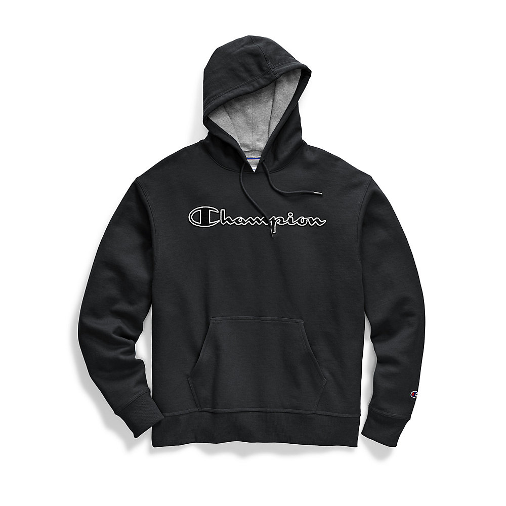 women's champion applique fleece pullover hoodie