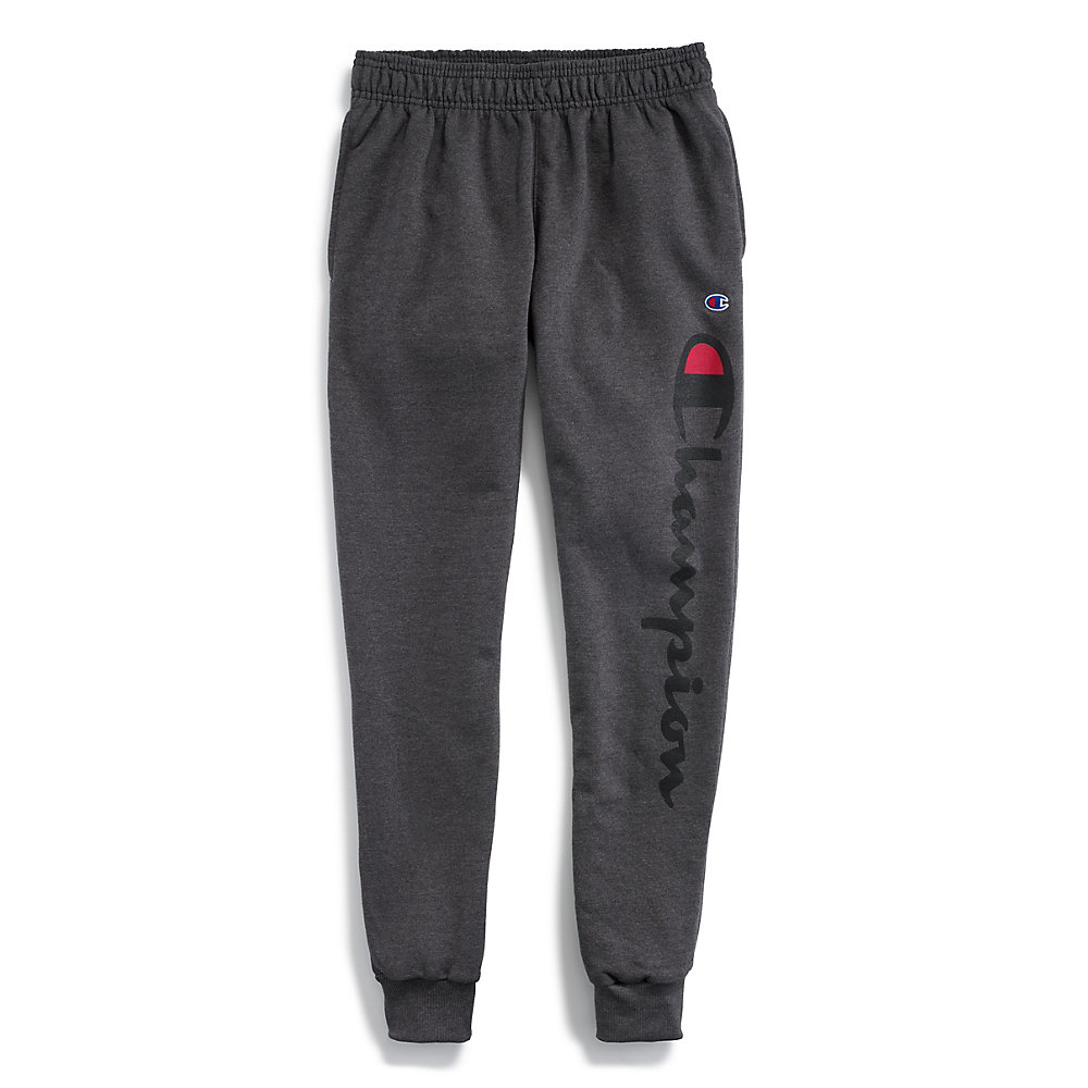 champion script logo joggers