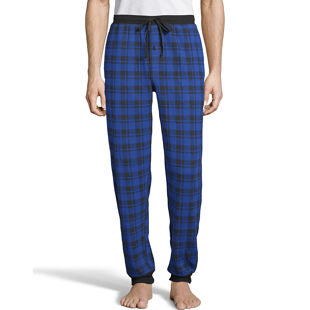 hanes men's waffle knit jogger pant