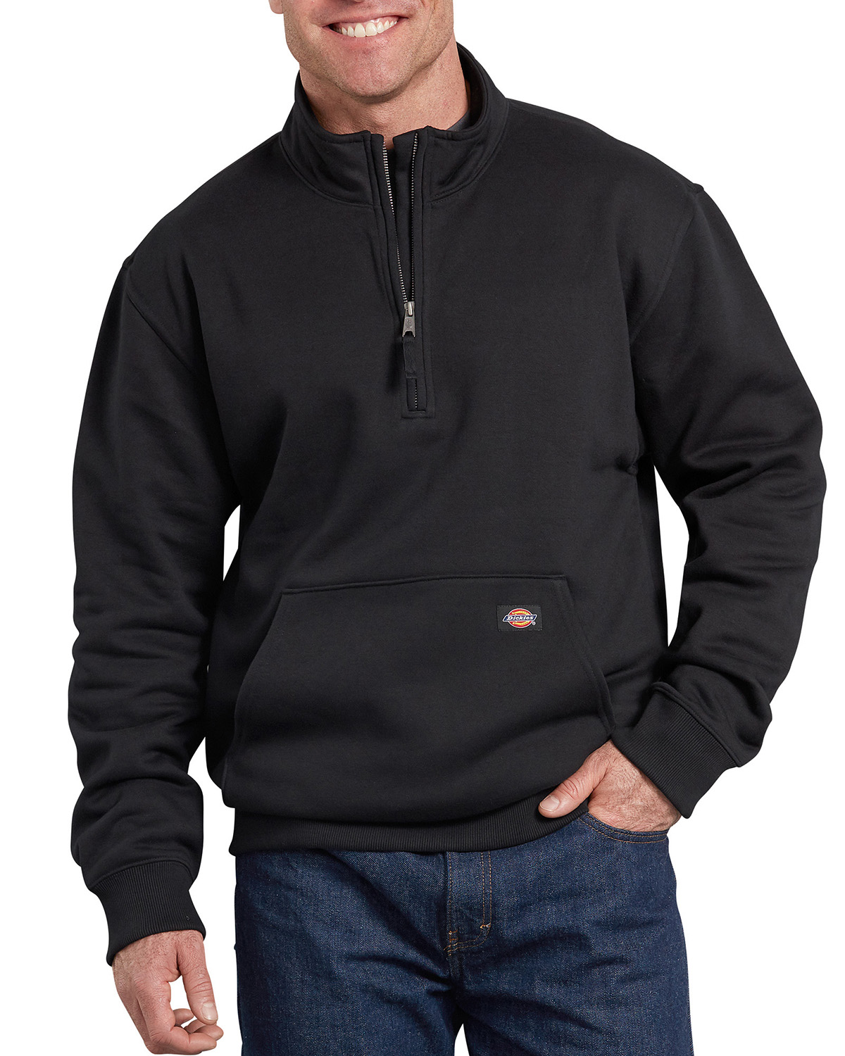 Dickies TW400 Men'S Pro? 1/4 Zip Mobility Work Fleece Pullover in Bulk ...