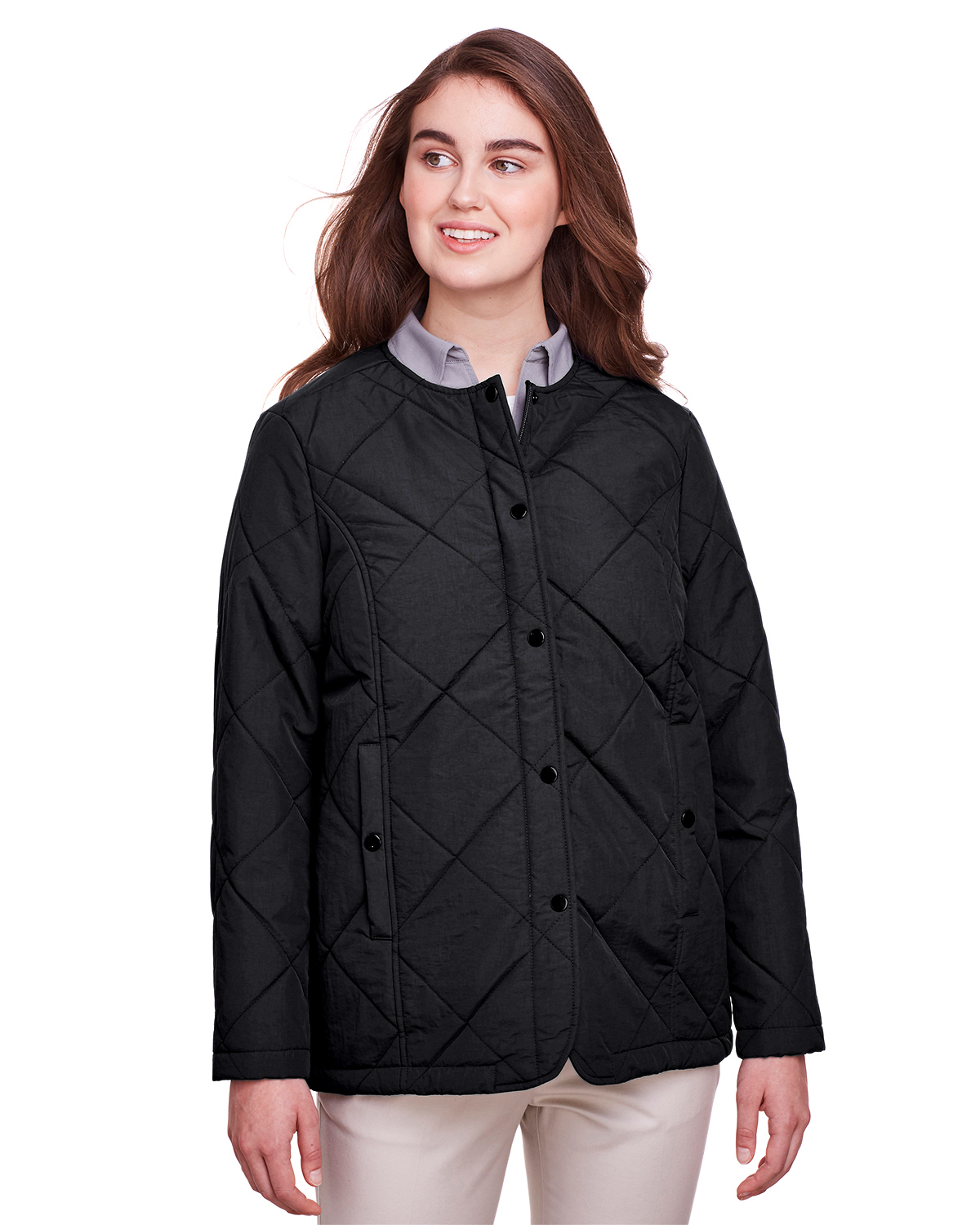 UltraClub UC708W Ladies' Dawson Quilted Hacking Jacket in Bulk Price