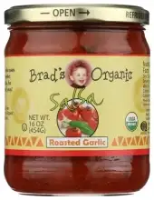 Brads Organic Salsa Roasted Garlic