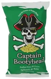 Captain Bootyhead Puffs Spinach And Kale
