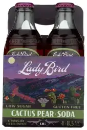 Lady Bird Soda Co Soda Cactus Pear 4Pk