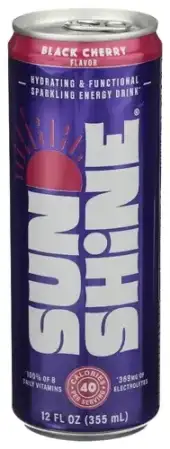 Sunshine Drink Energy Blk Cherry