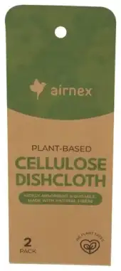 Airnex Dishcloth Cellulose Whte