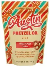 Austin Pretzel Co Pretzels Gingrbrd Toffee
