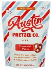 Austin Pretzel Co Pretzels Peppermnt Crnch