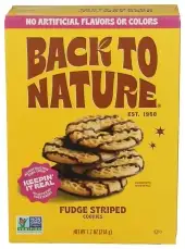 Back To Nature Cookies Fudge Striped