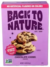 Back To Nature Cookies Chocolate Chunk